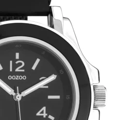 Oozoo Damen Armbanduhr Timepieces Analog Metall schwarz UOC10740