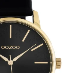 Oozoo Damen Armbanduhr Timepieces Analog Leder schwarz UOC10839