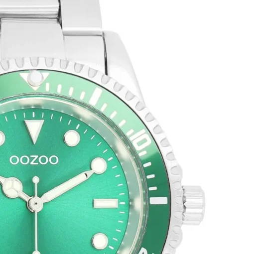 Oozoo Damen Armbanduhr Timepieces Analog Edelstahl silber UOC11146