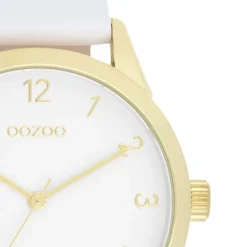 Oozoo Damen Armbanduhr Timepieces Analog Leder weiß UOC11325