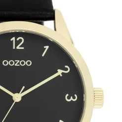 Oozoo Damen Armbanduhr Timepieces Analog Leder schwarz UOC11329