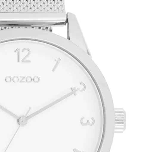 Oozoo Damen Armbanduhr Timepieces Analog Metall silber UOC11320