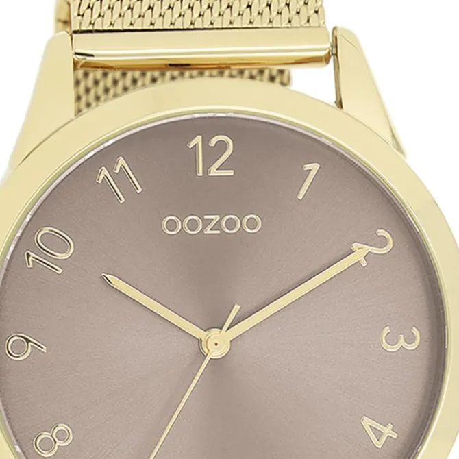 Oozoo Damen Armbanduhr Timepieces Analog Metall gold UOC11323
