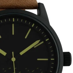 Oozoo Damen Armbanduhr Timepieces Analog Leder schwarz UOC10309