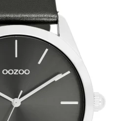 Oozoo Damen Armbanduhr Timepieces Analog Leder schwarz UOC11338