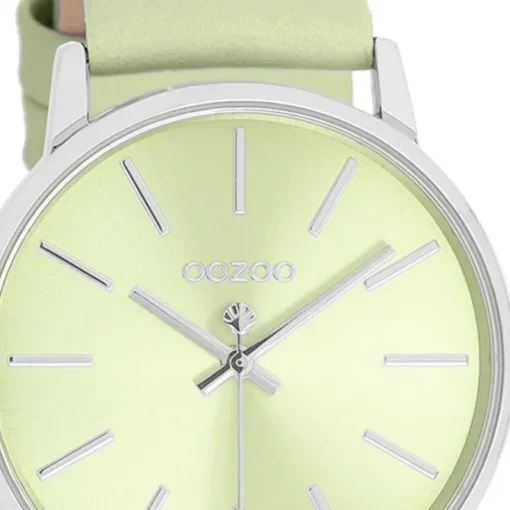 Oozoo Damen Armbanduhr Timepieces Analog Leder hellgrün UOC11370
