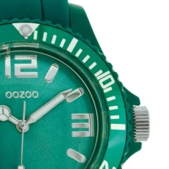 Oozoo Damen Armbanduhr Timepieces Analog Silikon grün UOC4351A