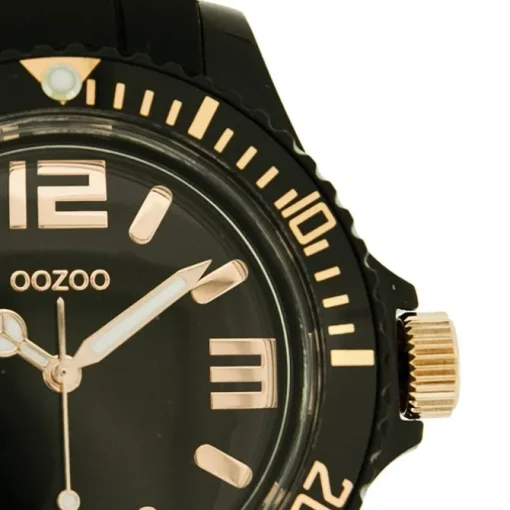 Oozoo Damen Armbanduhr Timepieces Analog Silikon schwarz UOC4354A