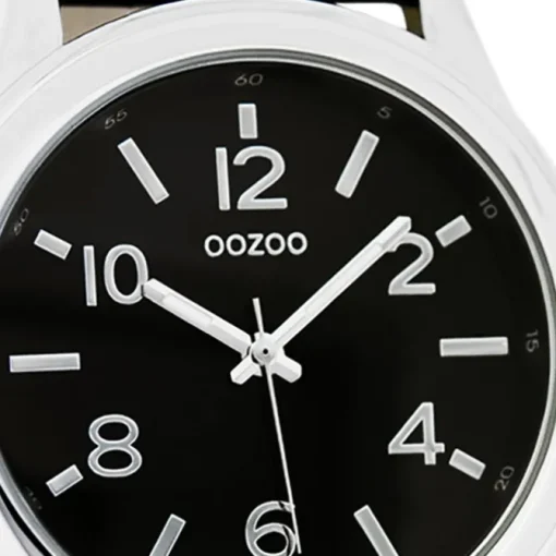 Oozoo Damen Armbanduhr Timepieces Analog Leder schwarz UOC4559A