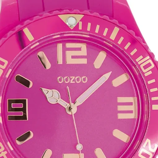 Oozoo Damen Armbanduhr Timepieces Analog Silikon pink UOC5047A