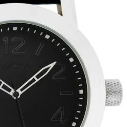 Oozoo Damen Armbanduhr Timepieces Analog Leder schwarz UOC5154A
