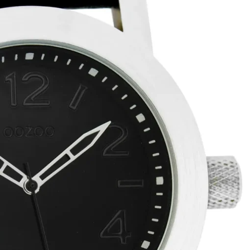 Oozoo Damen Armbanduhr Timepieces Analog Leder schwarz UOC5154A