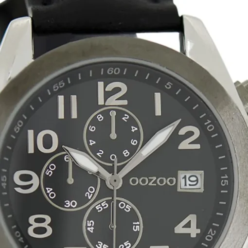 Oozoo Damen Armbanduhr Timepieces Analog Leder schwarz UOC6199A
