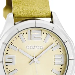 Oozoo Damen Armbanduhr Timepieces Analog Leder gelb UOC6200A