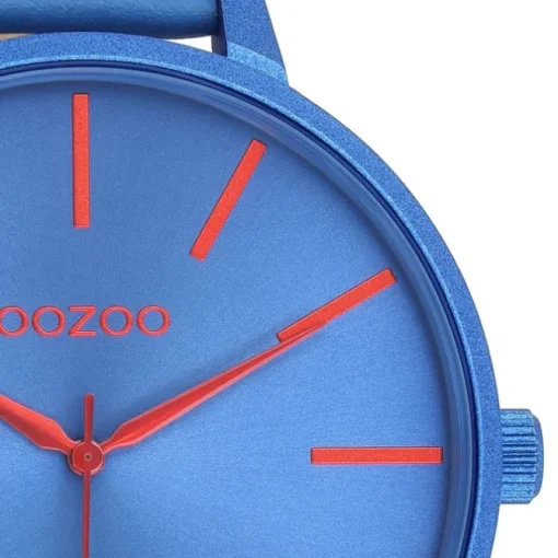 Oozoo Damen Armbanduhr Timepieces Analog Leder blau UOC11163
