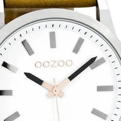Oozoo Damen Armbanduhr Timepieces Analog Leder beige UOC7035A