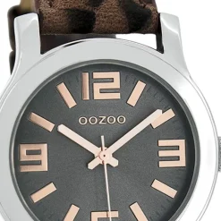 Oozoo Damen Armbanduhr Timepieces Analog Leder braun UOC7129A