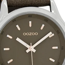 Oozoo Damen Armbanduhr Timepieces Analog Leder dunkelbraun UOC7439A