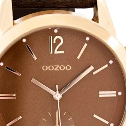 Oozoo Damen Armbanduhr Timepieces Analog Leder braun UOC8014A