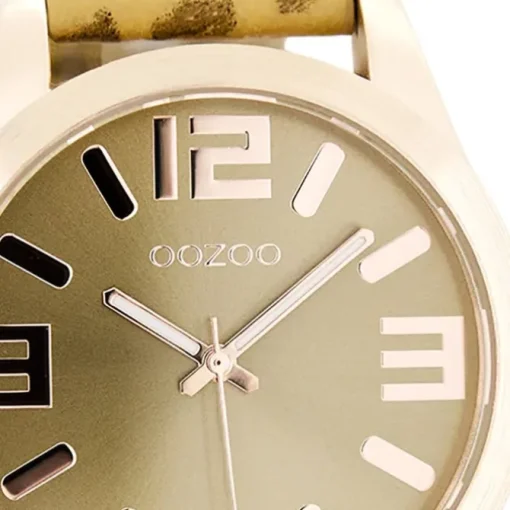 Oozoo Damen Armbanduhr Timepieces Analog Leder gelb UOC8015A