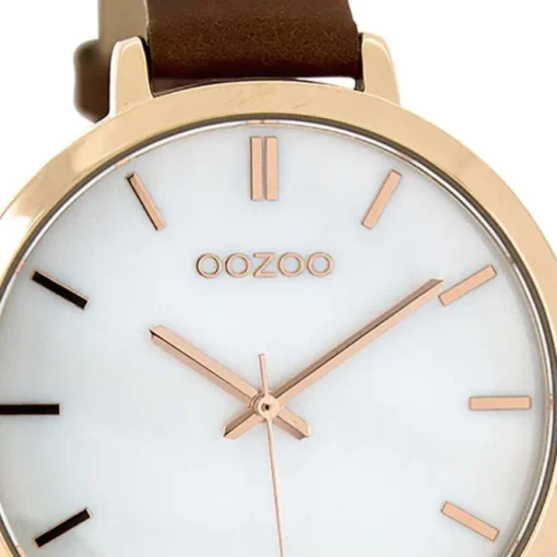 Oozoo Damen Armbanduhr Timepieces Analog Leder braun UOC8358A