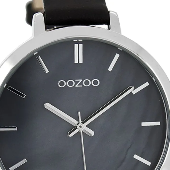 Oozoo Damen Armbanduhr Timepieces Analog Leder schwarz UOC8359A