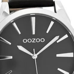 Oozoo Damen Armbanduhr Timepieces Analog Leder schwarz UOC8364A