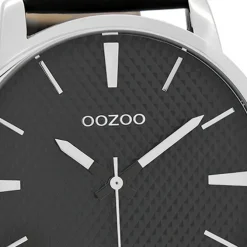 Oozoo Damen Armbanduhr Timepieces Analog Leder schwarz UOC9024A