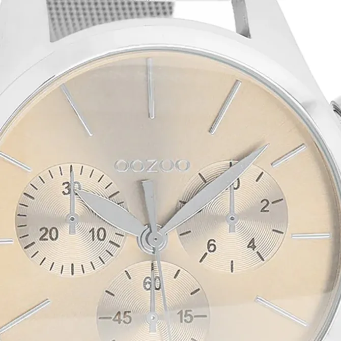Oozoo Damen Armbanduhr Timepieces Analog Metall silber UOC9096A