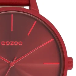 Oozoo Damen Armbanduhr Timepieces Analog Leder rot UOC11253