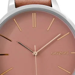 Oozoo Damen Armbanduhr Timepieces Analog Leder rosa UOC9211A