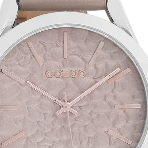Oozoo Damen Armbanduhr Timepieces Analog Leder beige UOC9473A
