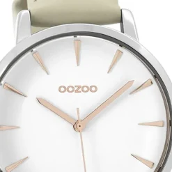 Oozoo Damen Armbanduhr Timepieces Analog Leder beige UOC9505A