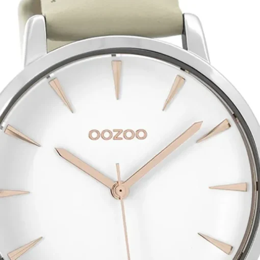 Oozoo Damen Armbanduhr Timepieces Analog Leder beige UOC9505A