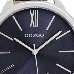 Oozoo Damen Armbanduhr Timepieces Analog Leder dunkelblau UOC9514A