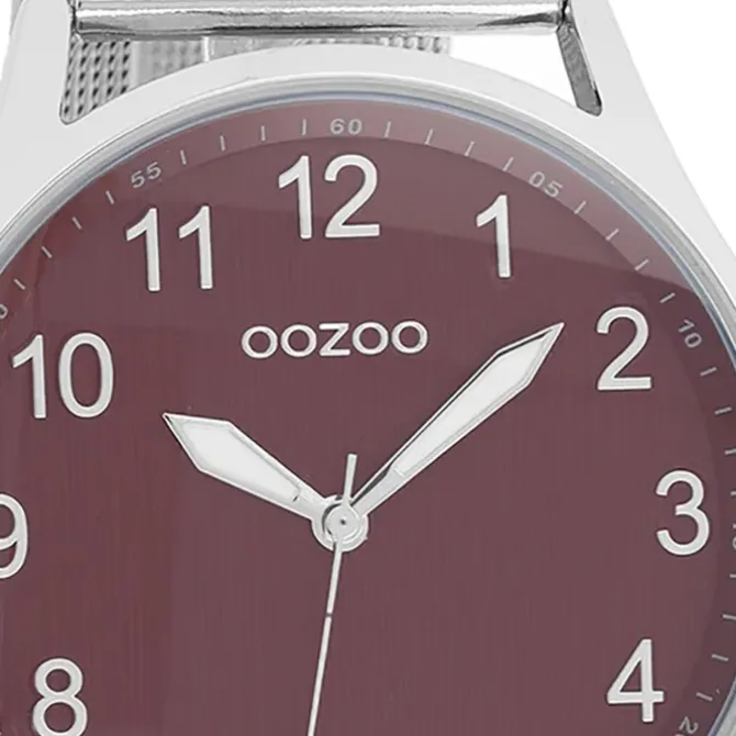 Oozoo Damen Armbanduhr Timepieces Analog Metall silber UOC9517A