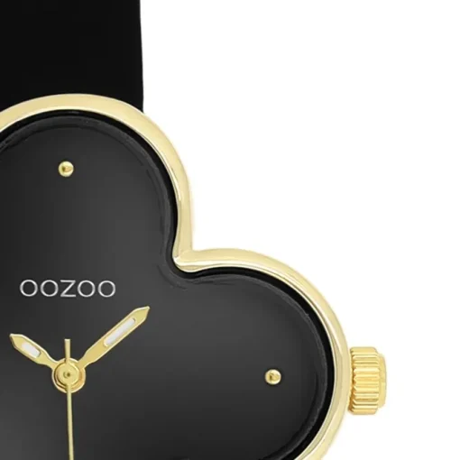 Oozoo Damen Armbanduhr Timepieces Analog Lederband schwarz UOC11524