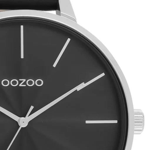 Oozoo Damen Armbanduhr Timepieces Analog Leder schwarz UOC11258