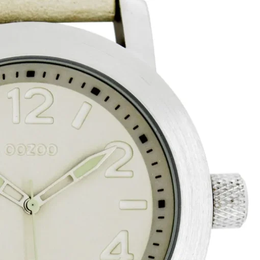 Oozoo Damen Armbanduhr Timepieces Analog Leder beige UOC5150A