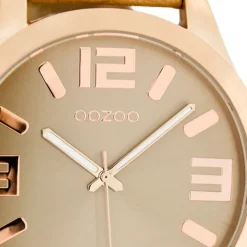 Oozoo Damen Armbanduhr Timepieces C1151 46mm Quarz Leder sand UOC1151