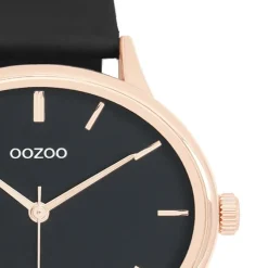 Oozoo Damen Armbanduhr Timepieces C11054 Analog Leder schwarz UOC11054