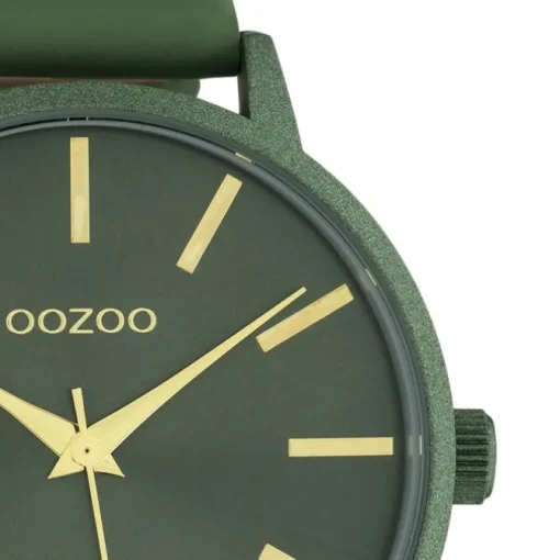 Oozoo Damen Armbanduhr Timepieces C10616 Analog Leder grün UOC10616
