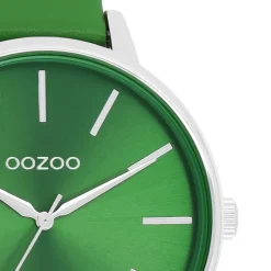 Oozoo Damen Armbanduhr Timepieces Analog Leder grün UOC11297