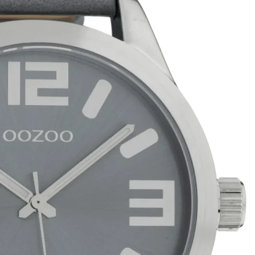 Oozoo Damen Armbanduhr Timepieces C1060 Analog Leder grau UOC1060A