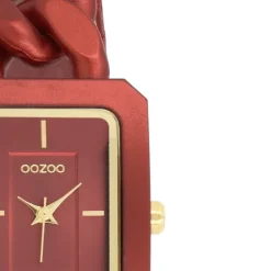 Oozoo Damen Armbanduhr Timepieces Analog Kunststoff rot UOC11277