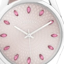 Oozoo Damen Armbanduhr Timepieces C10816 Analog Leder rosa UOC10816
