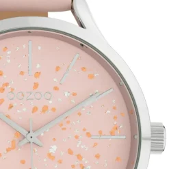 Oozoo Damen Armbanduhr Timepieces C10087 Analog Leder rosa UOC10087