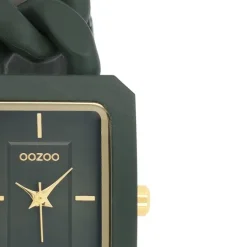 Oozoo Damen Armbanduhr Timepieces Analog Kunststoff dunkelgrün UOC11279