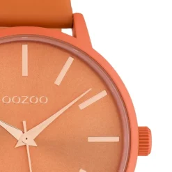 Oozoo Damen Armbanduhr Timepieces C10614 Analog Leder orange UOC10614