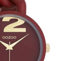 Oozoo Damen Armbanduhr Timepieces Analog Kunststoff rot UOC11267